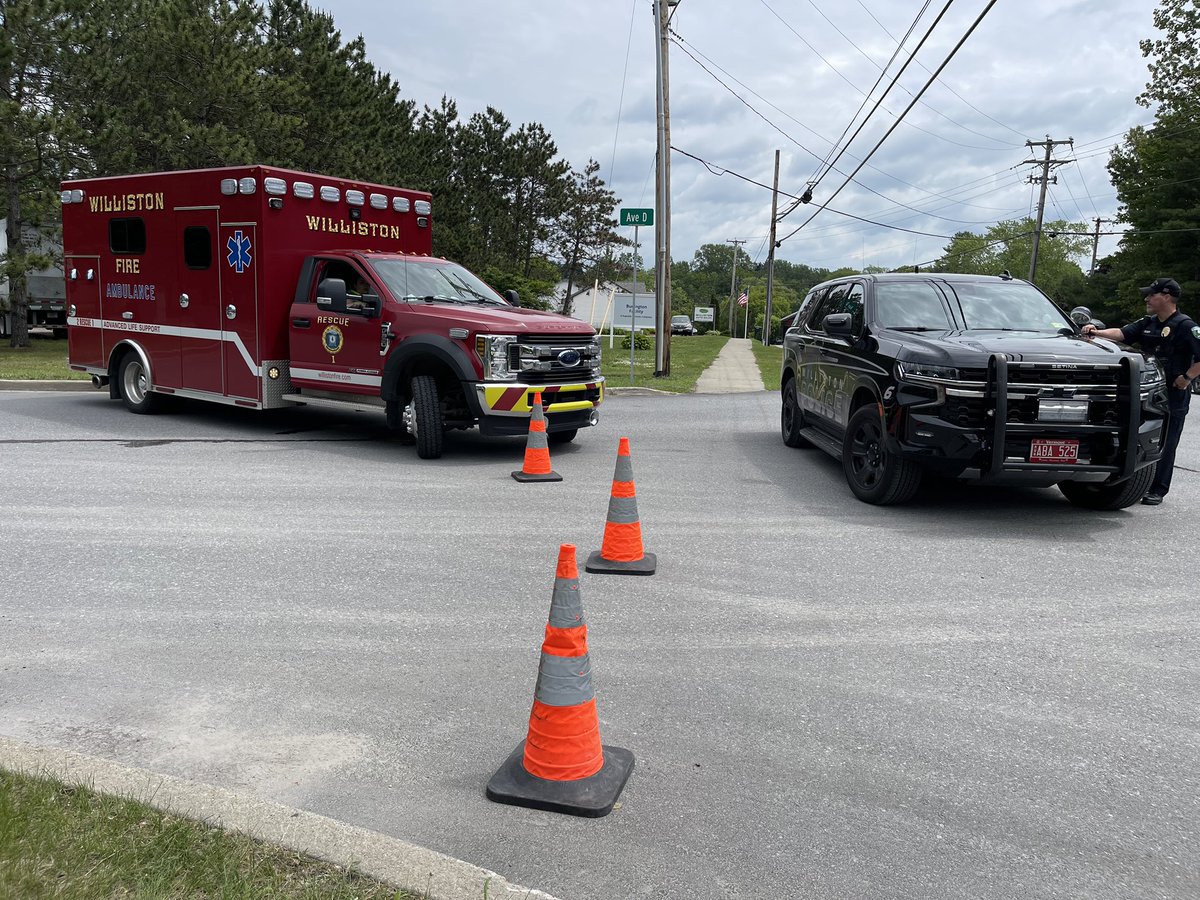 Road remains closed. There is no people or environmental hazard at this time … State HAZMAT working with WFD on further mitigation.
