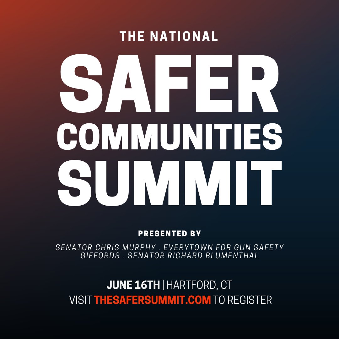 Everytown's tweet photo. Join us tomorrow at the #SaferCommunitiesSummit with @SenBlumenthal, members of Congress, and leaders in the gun violence prevention movement to celebrate the Bipartisan Safer Communities Act and discuss how we can continue to implement it to save lives.

RSVP: https://t.co/bcxoFRUy1q