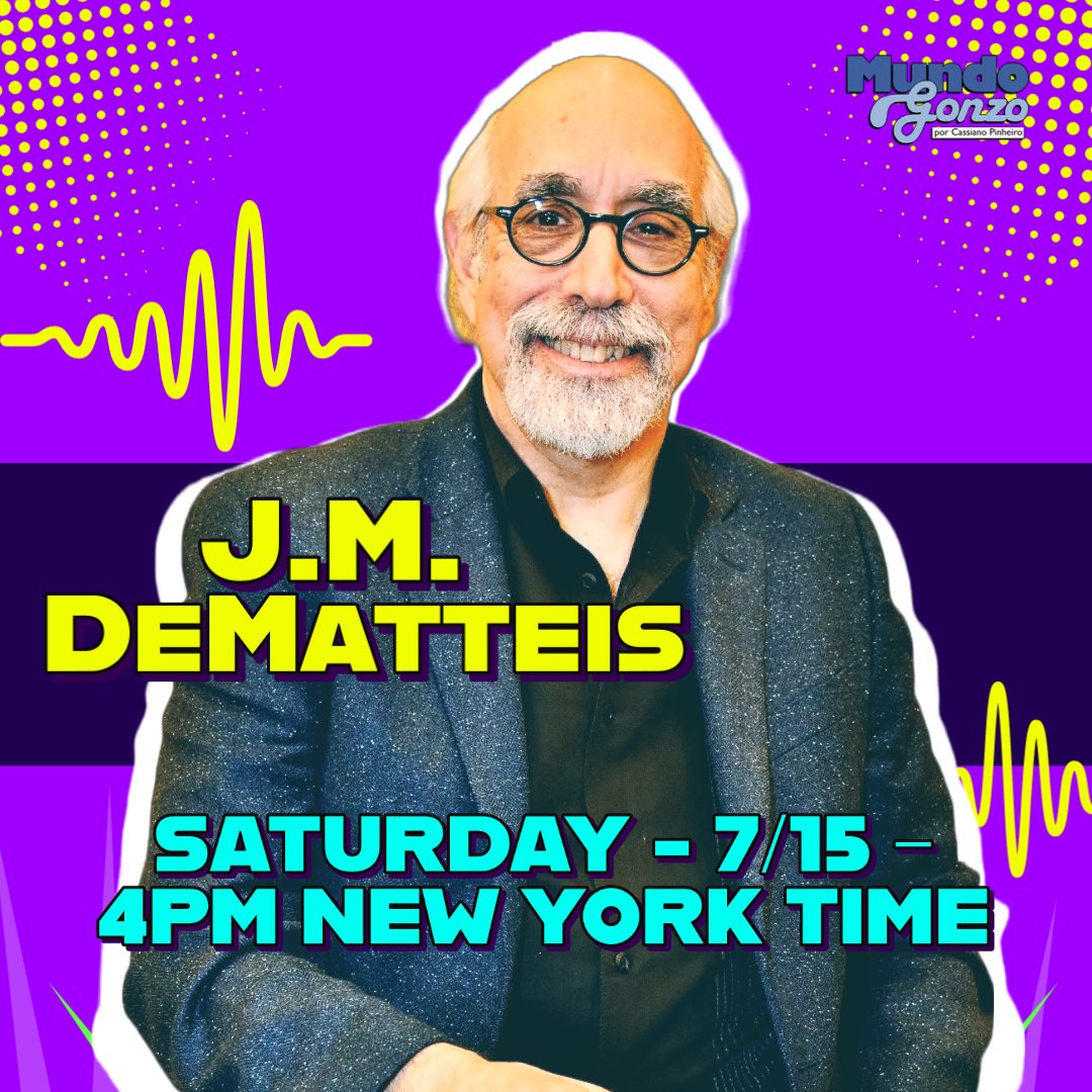 In the next few weeks Mundo Gonzo will host three comic legends. 
Put it on your calendar, our meetings begin already on Tuesday at 19 with Ron Marz.

youtube.com/live/qhyKgjc3f…