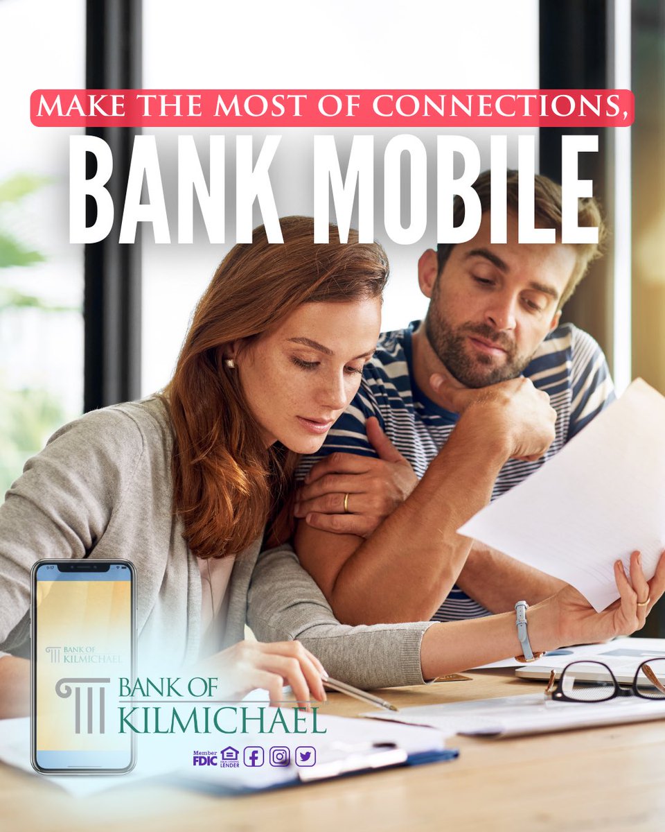 BKilmichael's tweet photo. Make the most of connection, bank mobile. 🤍📲
The Bank of Kilmichael app can foster connections by offering features such as easy money transfers, joint accounts, and shared savings goals. Sign up for Mobile Banking at https://t.co/yeJXEMj4Dn
Member FDIC - Equal Housing Lender https://t.co/19jAN9PBla