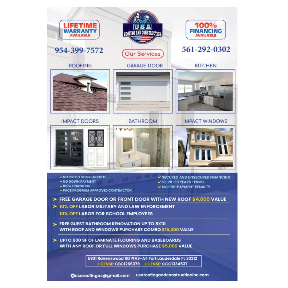 #SHOUTOUTOFTHEDAY Goes To #USARoofingAndConstructionInc homeprosguide.com/members/22828/… Get a FREE GARAGE DOOR with New Roof, $4K VALUE!!! #Roofing #GarageDoors #NewKitchen #ImpactDoors #NewBathroom #ImpactWindows #Construction #SouthFL #BrowardCounty #FindAPro #HomeProsGuide