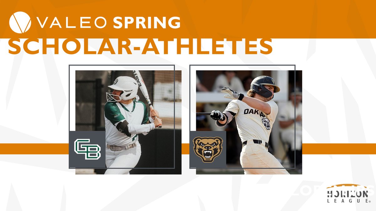 HorizonLeague's tweet image. Congratulations to our 2023 Valeo Spring Scholar-Athletes of the Season!

Tiffany Giese | @GBPhoenixSB
Ian Cleary | @OaklandBSB

📕: bit.ly/461Q9js