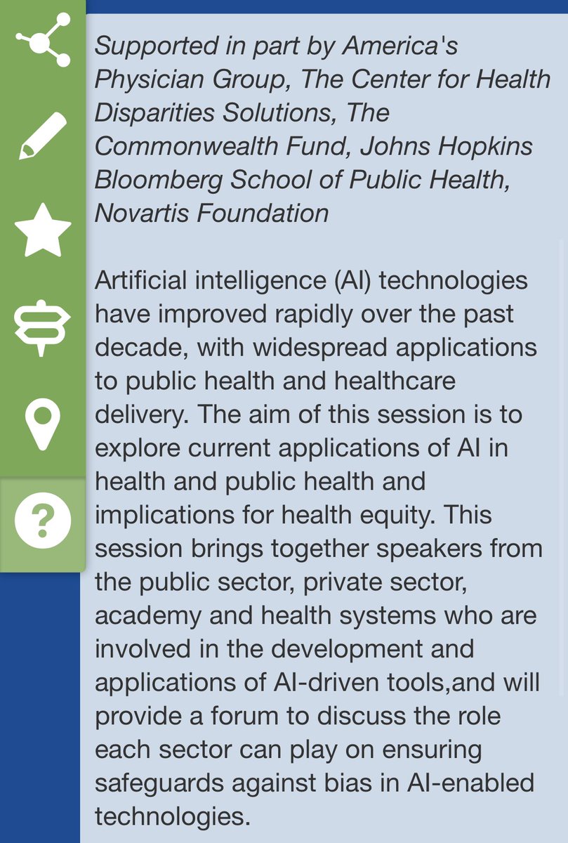 MyaLRoberson's tweet photo. #ARM23 is almost here! One session you don’t want to miss is the Disparities IG session on AI and health featuring an ✨amazing ✨ panel. Happening Sunday June 25th at 5pm. Add it to your agenda in your app! https://t.co/uwPfidqksh