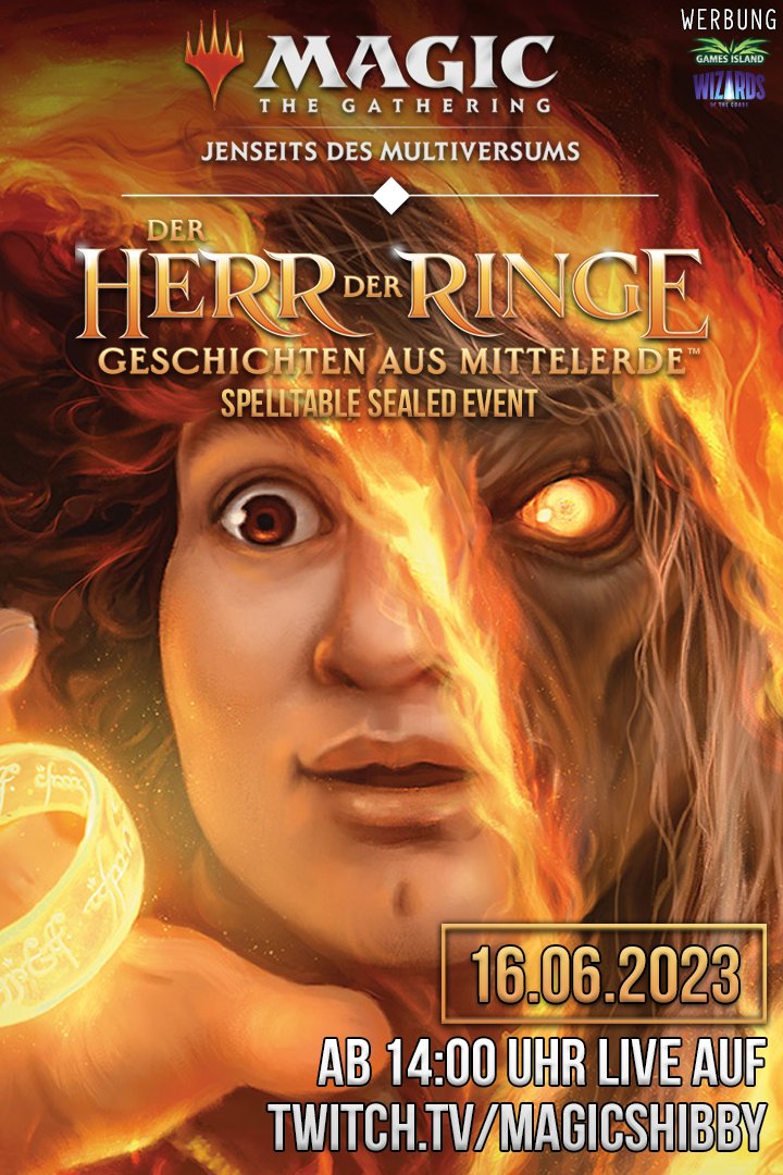 Heute #MTGxLOTR auf Arena, morgen in Paper - ich hoffe, ihr schaltet morgen um 14:00 ein, wenn <a href="/magicshibby/">einfach.shibby</a> wieder ein geiles Prerelease für euch vorbereitet hat. Ich darf wieder mitkommentieren und freue mich mega drauf!

#Werbung