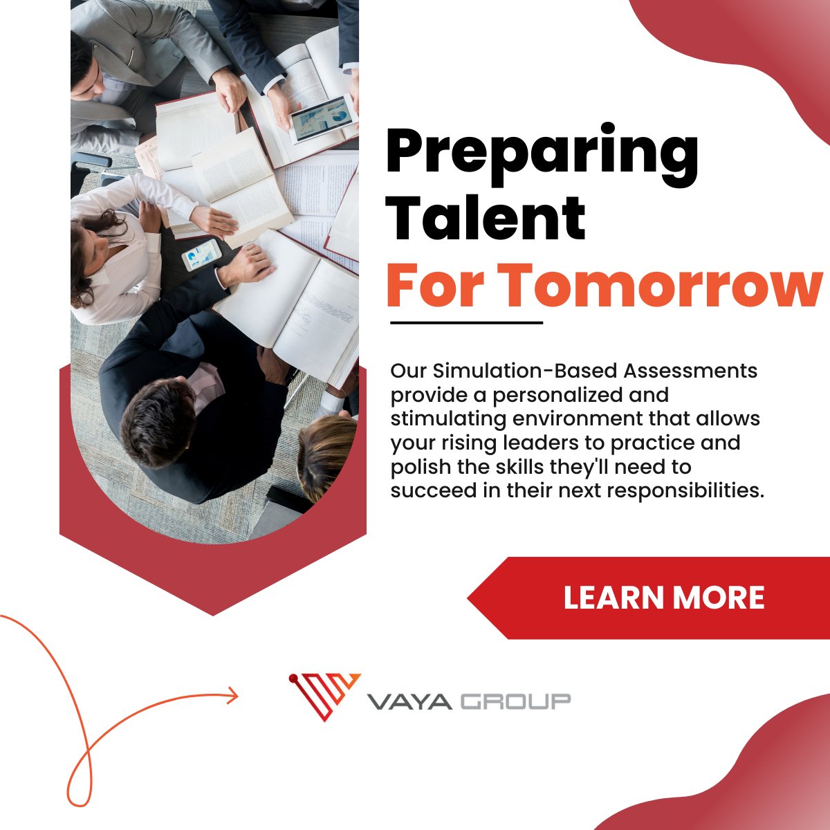 Revolutionize your talent assessment with Vaya Group Assessment Centers! Say hello to a seamless, data-driven approach to evaluating candidates and employees. Unlock your team's full potential: hubs.ly/Q01RMJfY0

#VayaPath #TalentAssessment #EmployeeDevelopment