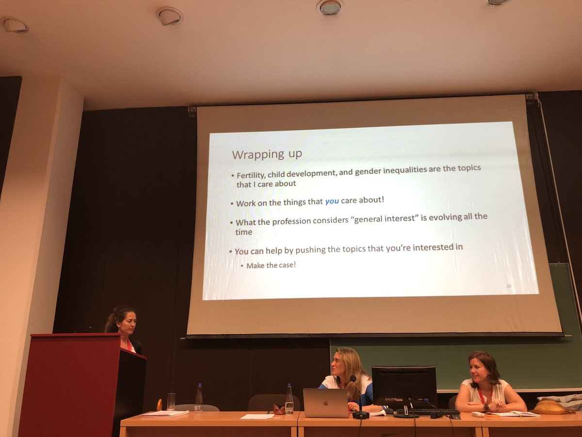 Sofia Trommlerova (@sofiatromm) on Twitter photo #ESPE2023 has started. My role model and colleague, the amazing <a href="/LibertadGonLu/">Libertad González</a> gave presidential address, explaining her research on fertility, child health and gender inequalities. And the last slide nailed it for me: work on what you care about and you might change the field! #ESPE2023 has started. My role model and colleague, the amazing <a href="/LibertadGonLu/">Libertad González</a> gave presidential address, explaining her research on fertility, child health and gender inequalities. And the last slide nailed it for me: work on what you care about and you might change the field!