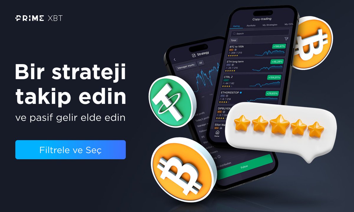 🥰 #Covesting Copy Trading Modülünü kullanarak artık pasif gelir elde etmeye başlayın

➡️ $BTC $ETH $USDT $USDC veya $COV kullanın

100'den fazla paritede en iyi traderların işlemlerini kopyalayın 
👉 primexbt.one/platform