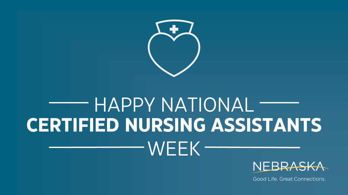 NE_DOL's tweet photo. It's CNA Week! Let's celebrate Certified Nursing Assistants for their hard work, compassion &amp; dedication to providing excellent patient care. #CNAWeek2023 https://t.co/NTFpalNTlN