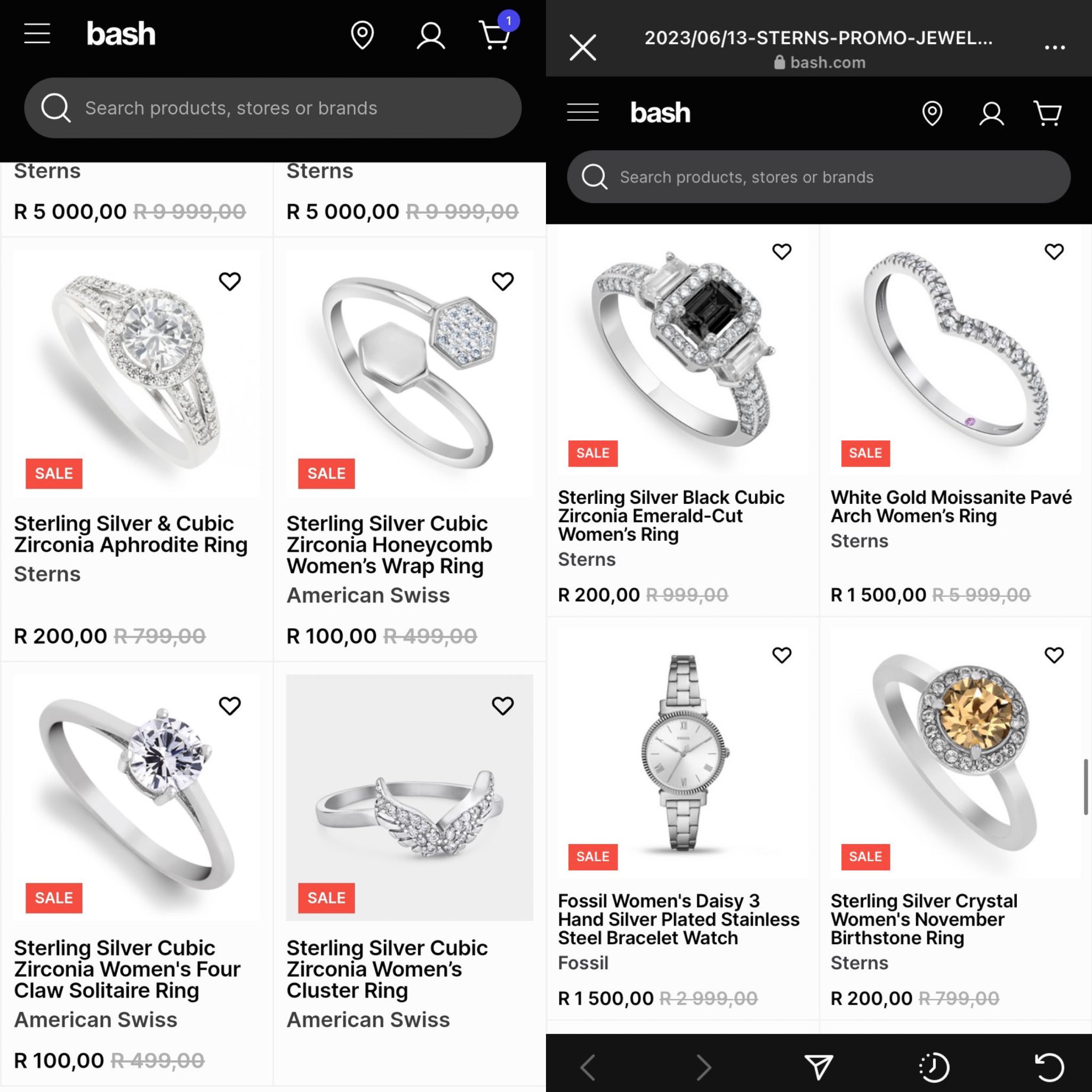 American swiss shop rings for sale