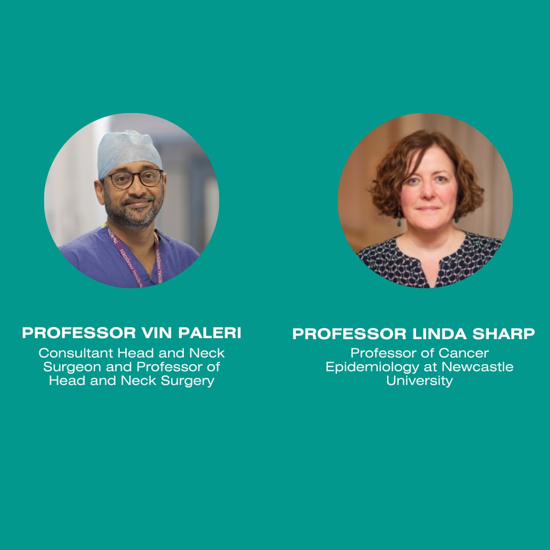 Prof Vin Paleri and Prof Linda Sharp will be presenting 'The Data Inequalities in Head and Neck cancers' at our event on Monday 26th June, kindly sponsored by @blueorchidgroup. Register today: loom.ly/xmC2nsE
#Cancer #HeadAndNeckCancer #CancerResearch #Inequalities