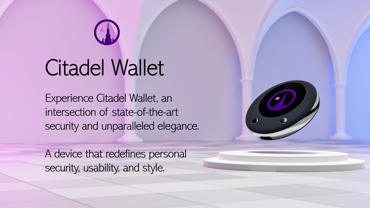 citadelwallet's tweet image. Secure, User-Friendly, Stylish!

We are not building just another hardware wallet, we are building Citadel Wallet ⚔️

#HelloSecurity #Hedera #BuiltonHedera $HBAR