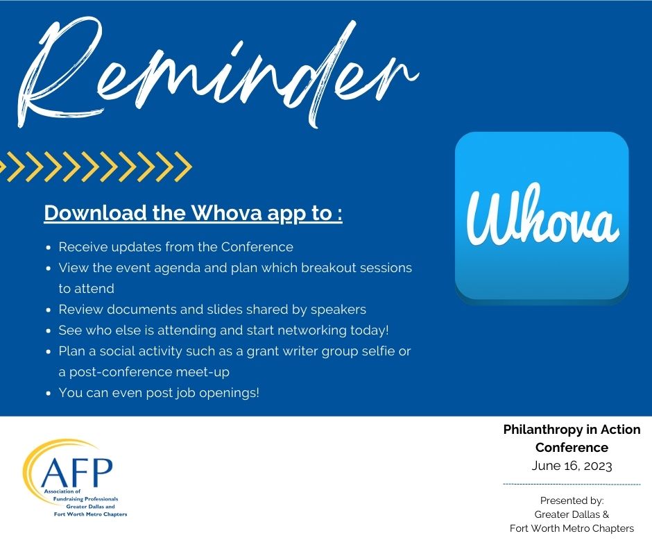 AFP DFW Philanthropy in Action Conference tweet media