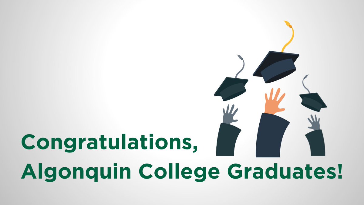 Sending congratulations to all the #Algonquin2023 students crossing the stage this week. Happy graduation day @AlgonquinColleg!