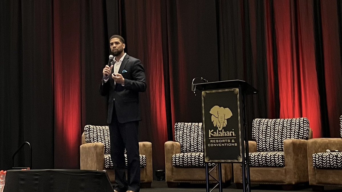 DrMattGutierrez's tweet image. “Disruption always follows intention. When you’re trying to do something good, expect it. If you haven’t experienced a big enough disruption, you don’t have big enough intentions.” @_SamuelNix thanks for your inspirational and powerful words! @tasanet

#txedfest #InspiringLeaders…