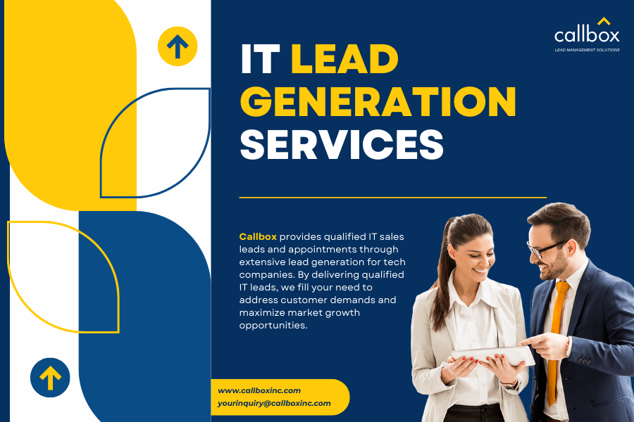 AlisonGWilliams's tweet image. Are you looking for more #IT leads?

Discover Callbox lead generation services for 
IT companies. Callbox's technology, global sales data, and exceptional marketing approach will IT companies boost their sales.

To learn more, visit us:
bit.ly/3n3pRIr

#itleads #b2b