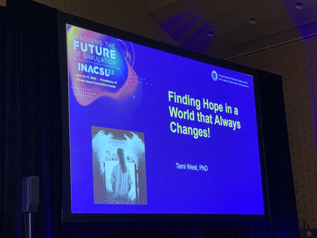 teresa_tgore's tweet image. Great keynote speaker Dr Tami West.  Take away-Do not allow the world to choose an identity for you. That is your choice! @inacsl23 #HealthySimulation