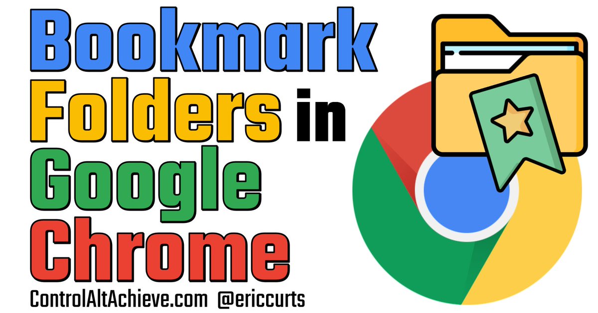 ericcurts's tweet photo. Bookmark Folders in Chrome https://t.co/CFRg6TEhZ7

📁 Creating Folders
➕ Adding Bookmarks
🖱️ Using the Folder
🔎 Searching Bookmarks

#GoogleEDU
#ControlAltAchieve https://t.co/szJLQjzQpF