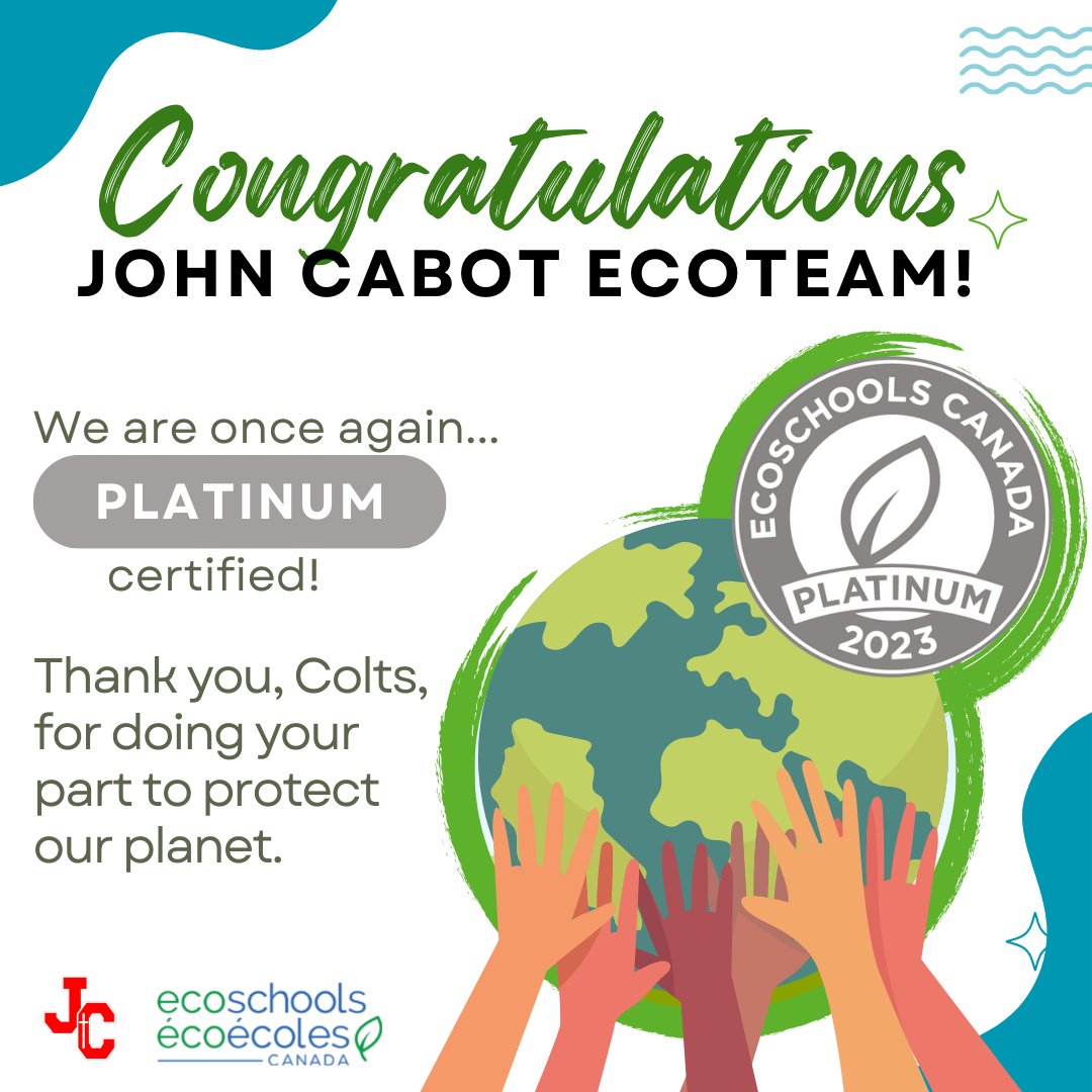 John Cabot Catholic SS (@cabotcatholic) on Twitter photo Congratulations to our <a href="/CabotCatholic/">John Cabot Catholic SS</a> EcoTeam! We are once again #PlatinumCertified. Way to go! ๐๐ฑ <a href="/EcoSchoolsCAN/">EcoSchools Canada</a> Congratulations to our <a href="/CabotCatholic/">John Cabot Catholic SS</a> EcoTeam! We are once again #PlatinumCertified. Way to go! ๐๐ฑ <a href="/EcoSchoolsCAN/">EcoSchools Canada</a>