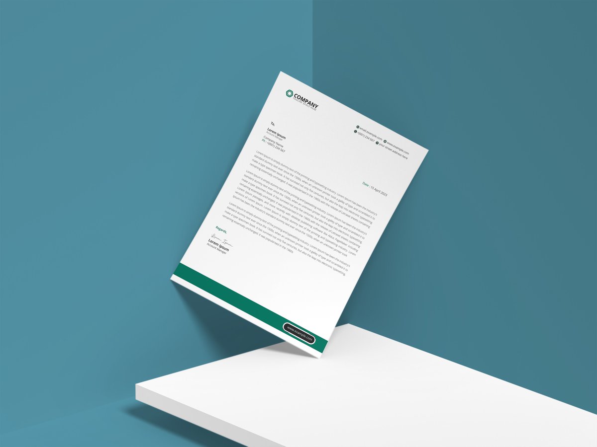 Business Letterhead
Behance: lnkd.in/e3qjQf9c 

If you need to create a Professional Letterhead Design you will contact me now! 
Gmail : graphicprojectt4@gmail.com 
WhatsApp : +8801317845623 

#modern #letterhead #print #simple #branding #business #corporate #vector