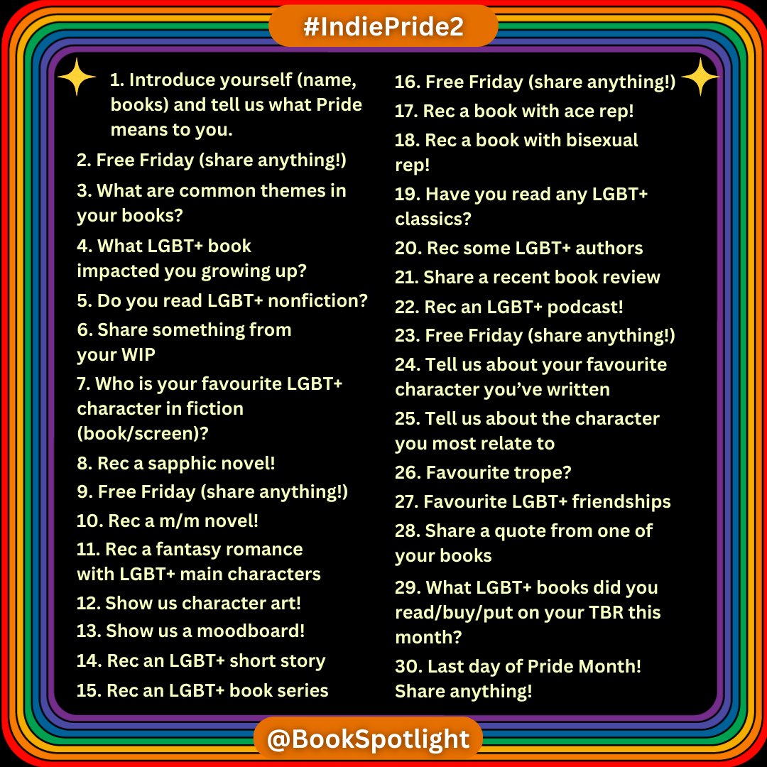 Day 14
#IndiePride2 
Rec LGBTQ+ Short Story!

You're getting my stuff because I GOTS THE MEATS!
L - Lesbian Witch/Dryad short: A Tended Garden
G - Fairytale retelling: Hood's Ride is Red
Q - Possessed Drag Queen: Dragged To Hell

amazon.com/stores/J-P-Jac…

All $0.99!

#PrideReads