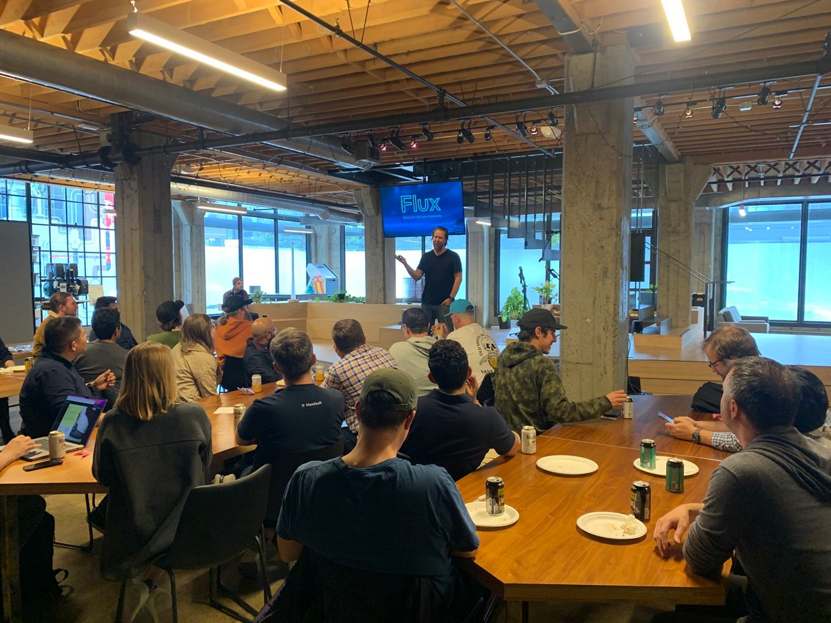 BuildWithFlux's tweet photo. Thanks to everyone who came out yesterday to the #SFHardwareMeetup 🌁 hosted by @particle! So much fun to meet this many engineers passionate about new hardware.

Also, a big shoutout to @AaronMNathan and @ravihkurani for their inspiring founder stories. https://t.co/f2qy6wi8TZ