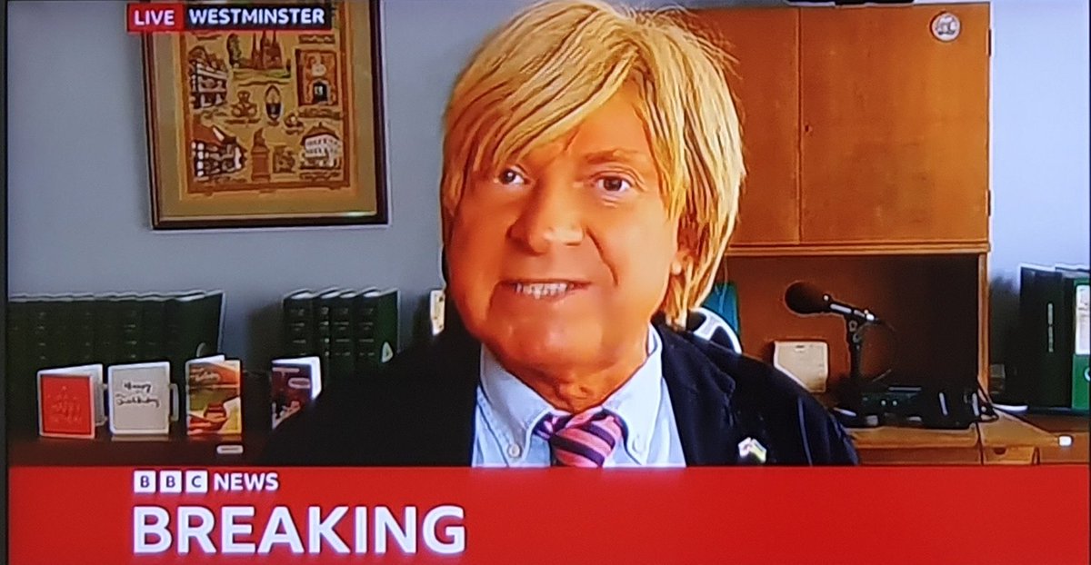 rufusjones1's tweet image. Michael Fabricant has the air of a man who came ninth in a Donald Trump Lookalike Competition, went to Turkey to surgically alter himself to look more like Donald Trump, re-entered the Donald Trump Lookalike Competition, and came tenth.