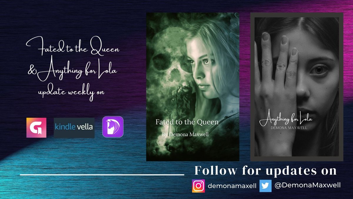 #AnythingforLola & #FatedtotheQueen have episode updates on #kindlevella #GoodNovel and #DreameApp 
#RomanceReaders #romancebooks #Romance