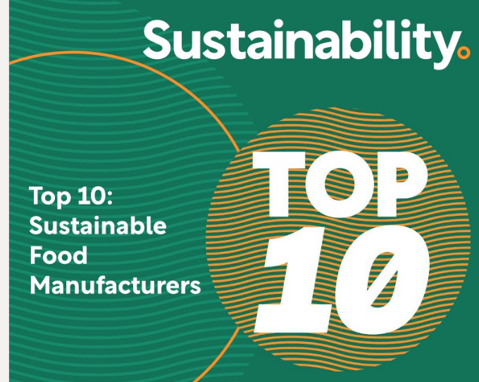 Cargill's tweet photo. We are honored to be named as one of the world's Top 10 Sustainable Food Manufacturer's. Thank you, @SustainabltyMag, for recognizing our commitment to feeding the world &amp; the efforts of us &amp; our fellow manufacturers who are helping create a more sustainable tomorrow. https://t.co/5UZHPutgPz