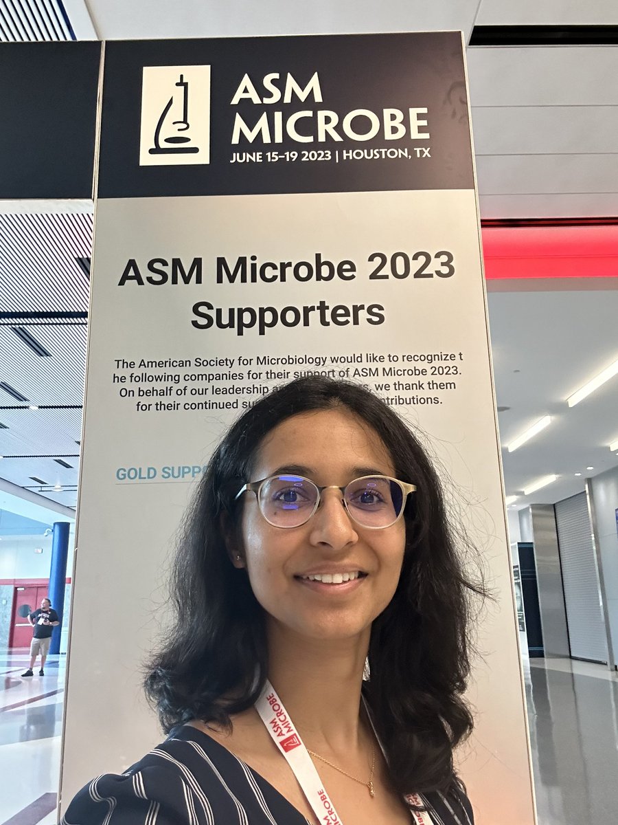 So glad to be attending ASM Microbe! Come by room 342 on 06/17 at 3 pm to hear about bacteria sense danger to fight off phages! #ASMicrobe