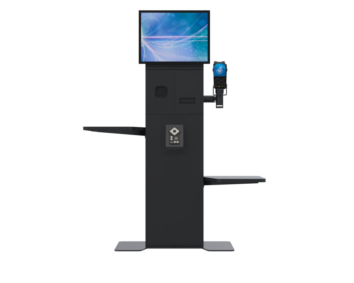 Enhance your frictionless customer journey with our new SpacePole Self-Checkout Kiosk™!  Offering bagging shelves, payment, printer, scanner &amp; security options, as well as compatibility with displays from 15" – 24”.

Learn More Here:  ow.ly/c1LN50OPCyA