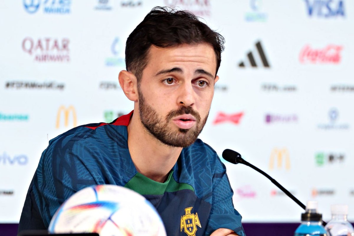 B24PT's tweet photo. Bernardo Silva: "É irrealista neste momento falar de um regresso ao Benfica. Não vai acontecer." https://t.co/lFkZKpvIhp