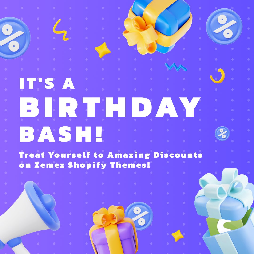 Zemez8's tweet photo. 🎉🎈 Happy Birthday Shopify! 🎈🎉

🎂 It's time to celebrate and give a shout-out to the eCommerce platform that has revolutionized the way we do business online! 🚀 Today, we raise a virtual toast to Shopify on its special day! 🥳 https://t.co/DEh1XV6qOg