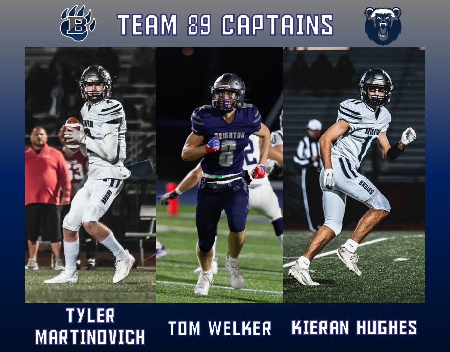 Introducing our 2023 team captains! <a href="/ThomasWelker5/">Thomas Welker</a> and <a href="/TylerMartinovi1/">Tyler Martinovich</a> are back again (selected last season as juniors) and are joined by fellow 3 year starter and All League player <a href="/kieranphughes/">Kieran Hughes</a>. Outstanding STUDENTS as well as athletes! #Team89 #ThePack #RightNow