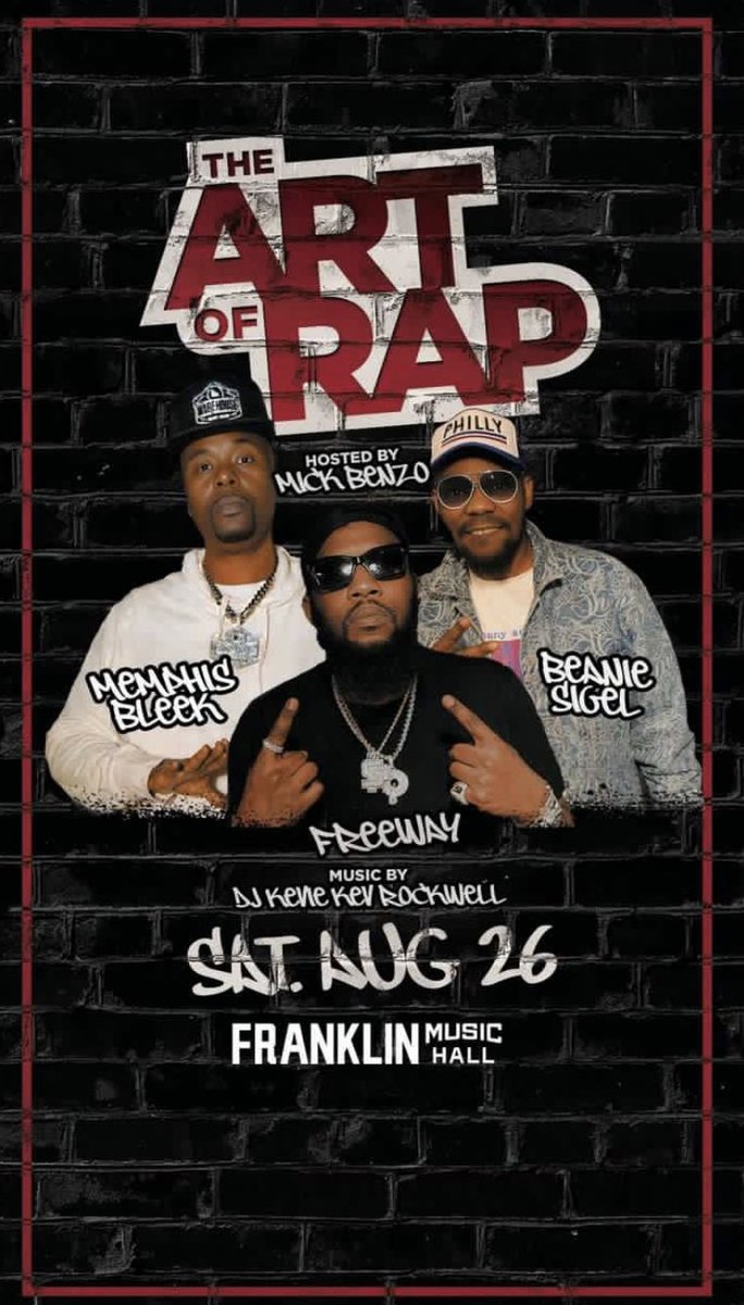 FrankyJOfficial's tweet image. Get ya tickets Now ‼️‼️#WareHouseMusicGroup #StateProperty #Freeway #Beaniesigel #lafamilia