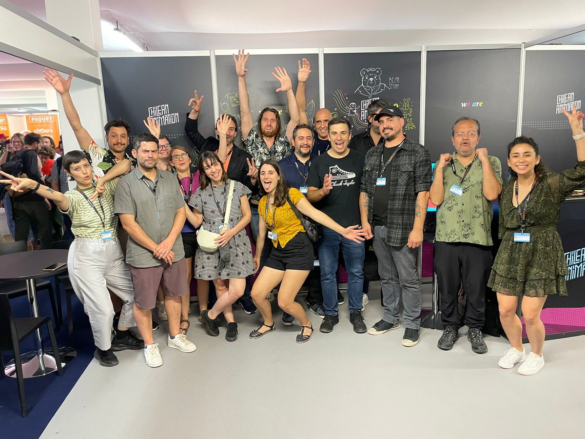 #Mifa2023 🇫🇷  La delegación chilena en <a href="/annecyfestival/">Annecy Festival</a> y su mercado, MIFA. Proyectos y talentos desde el sur del mundo se reúnen en uno de los certamenes más relevantes para la animación mundial ✈️ 🌍

▪️ Con el apoyo de
@animachiag <a href="/culturas_cl/">Ministerio de las Culturas</a> @prochile