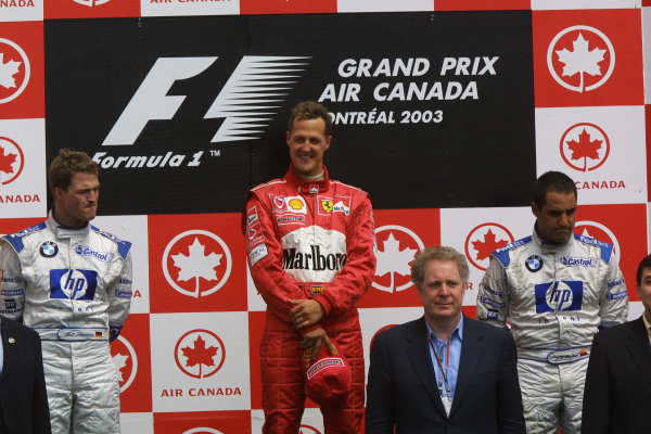 Há 20 anos Michael Schumacher (Ferrari) venceu o GP CANADÁ 2003. Ralf Schumacher (Williams) foi o 2º e Juan Pablo Montoya (Williams) o 3º.

#F1 #Formula1 #GPCanada #GPdoCanadá #F12003 #F1History #F1Throwback #MontrealGP #CanadianGP #2003 #F1Race #F1Fans #F1Memories #F1Nostalgia