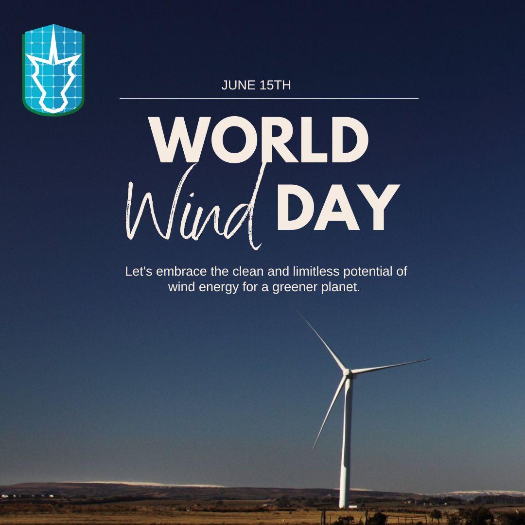 Today we are celebrating World Wind Day with Clean, Renewable Energy! 💨🌍☀️ #WindDay #WorldWindDay #EolicEnergy #SolarEnergy #SolarBroker #PVmodules #SolarPanel #RenewableEnergy #GoSolar #SolarPower #SustainableLiving #CleanEnergy #SolarInstallation #EnergyIndependence #Gr