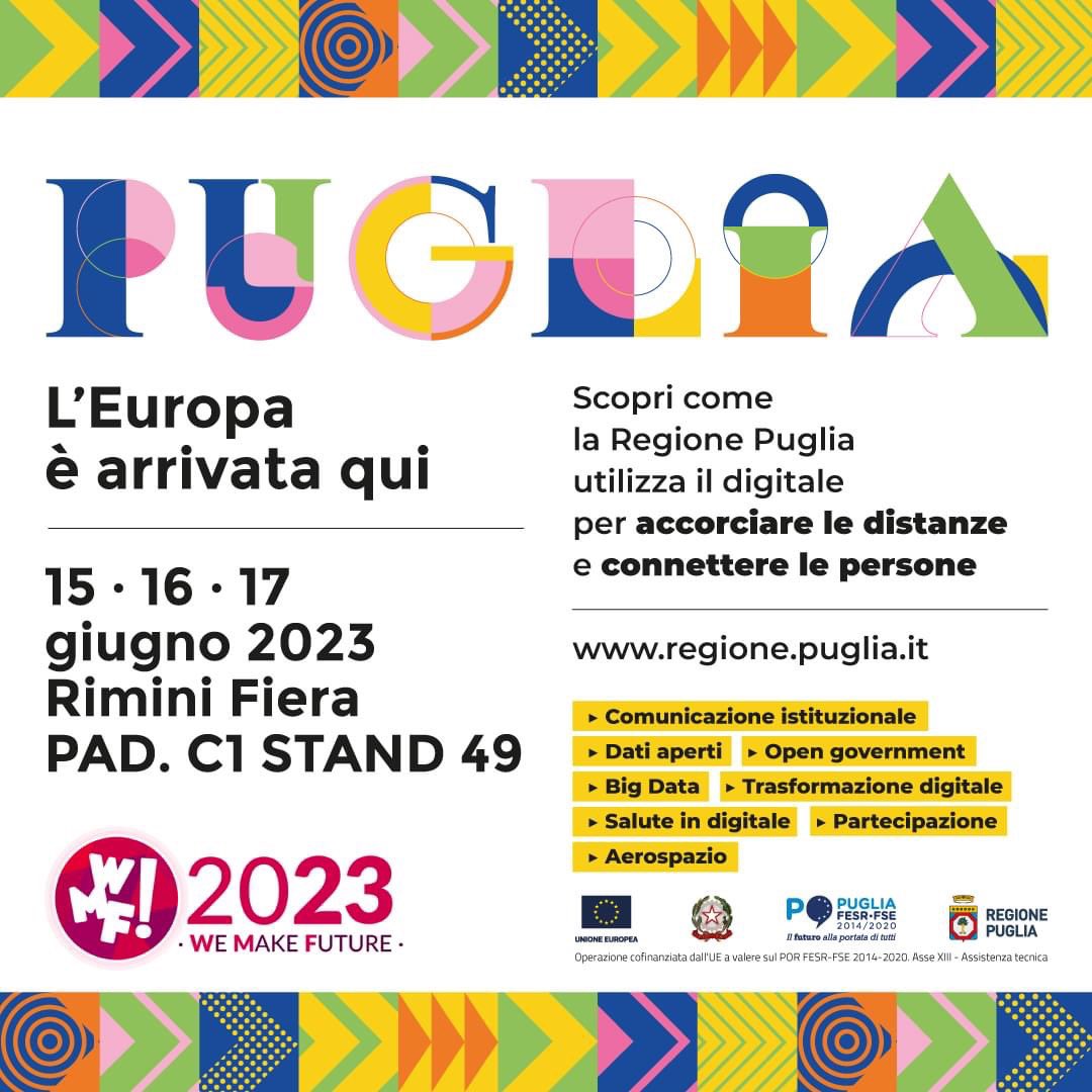 📌 In Open Stage 2 - Hall Sud, <a href="/viaggiarepuglia/">Viaggiareinpuglia.it</a> parlerà di progettazione, gestione e marketing della destinazione.

➡️ Il programma completo regione.puglia.it/puglia-wmf2023