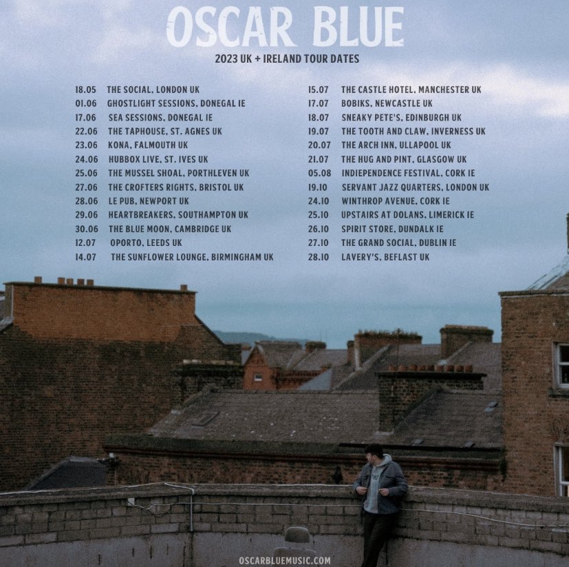 sinead (@sinead_una) on Twitter photo excited to announce ill be supporting <a href="/OscarBlue_/">Oscar Blue</a> a month from today on the manchester date of his UK & Ireland tour โบ๏ธ tickets are in my linktree !! x excited to announce ill be supporting <a href="/OscarBlue_/">Oscar Blue</a> a month from today on the manchester date of his UK & Ireland tour โบ๏ธ tickets are in my linktree !! x