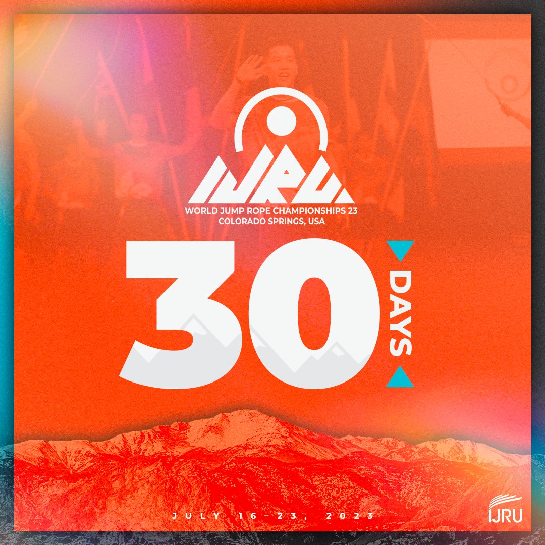 30 Days out from #IJRU2023!!

#jumprope #ropeskipping #doubledutch #singlerope #coloradosprings #internationalcompetition