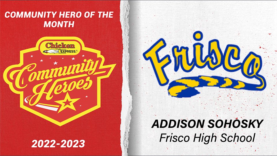 Addison Sohosky of Frisco High School is up for <a href="/Chicken_Express/">Chicken Express</a> Community Hero of the Year!

Voting = unlimited | Ends Tuesday, June 27

VOTE NOW 👉 texasfootball.com/chicken-expres…

<a href="/friscoisd/">Frisco ISD</a> <a href="/FriscoHSSports/">Frisco High Athletics</a> <a href="/FHSRaccoons/">Frisco High School</a>