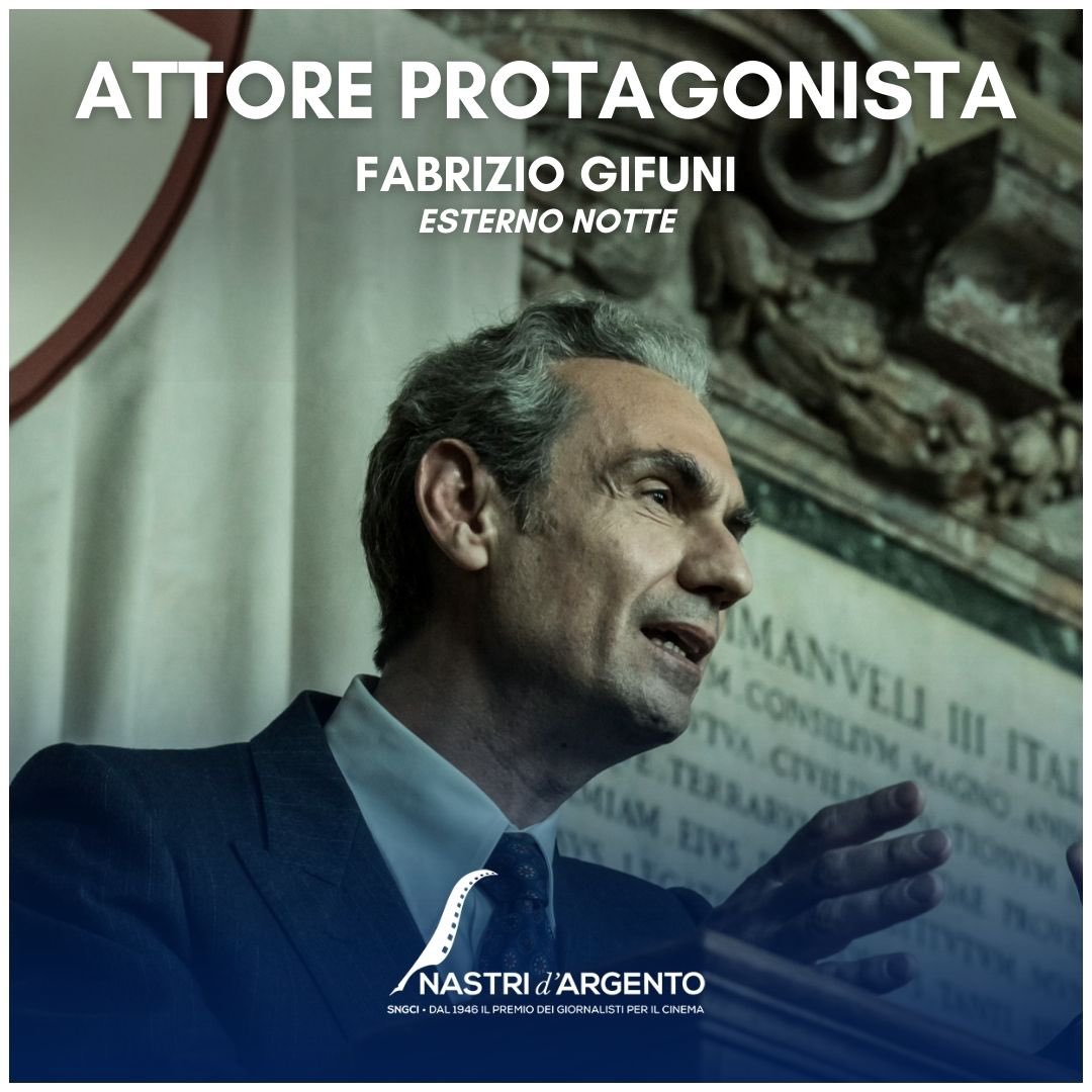 nastridargento's tweet photo. Nastri d’Argento Grandi Serie 2023 Fabrizio Gifuni vince il premio 
#attoreprotagonista per Esterno Notte di Marco Bellocchio. 
•
#nastridargentograndiserie2023 https://t.co/DIaGaRKBl5