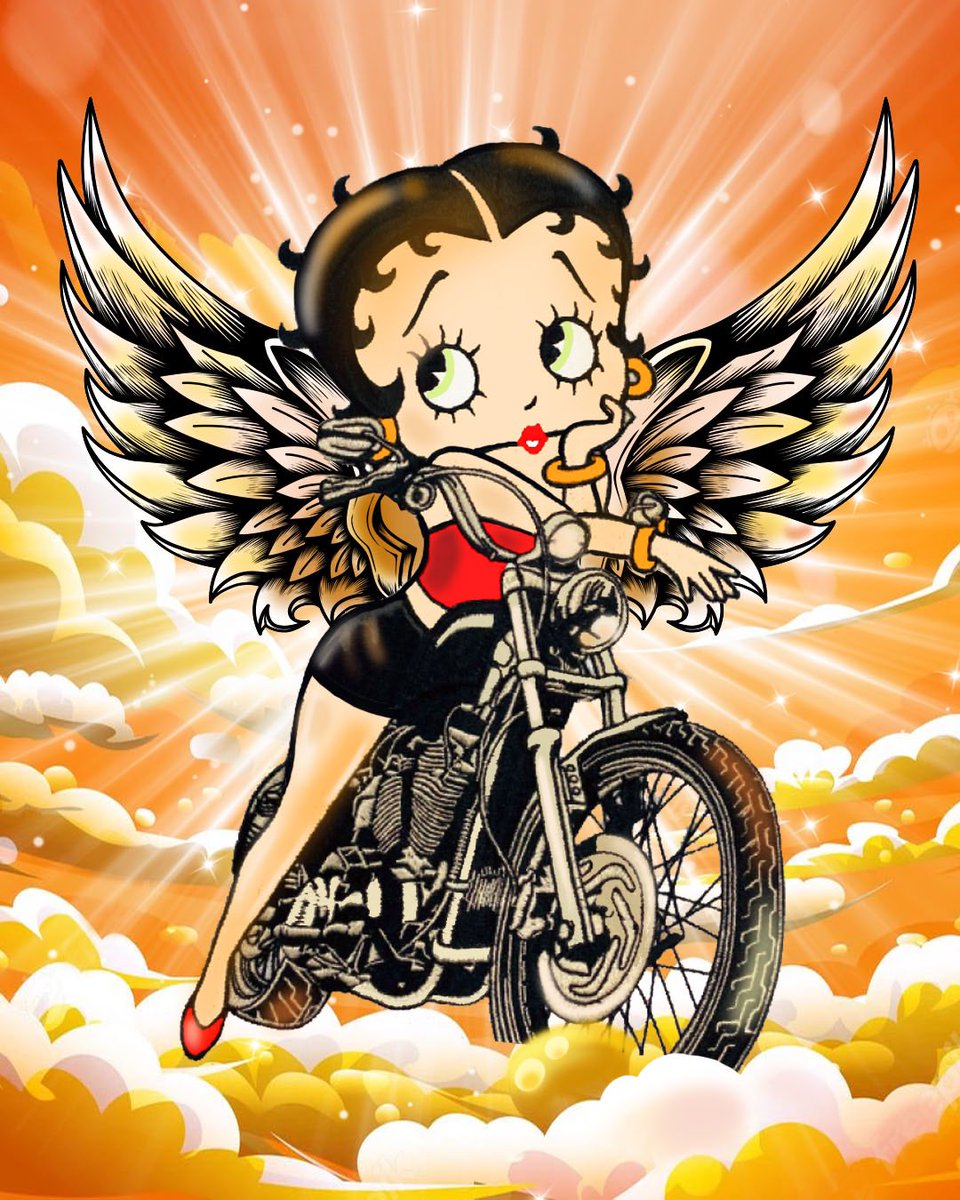 Angel ready to ride. 😇❤️
#bettyboop #angel @BoopPrezSays