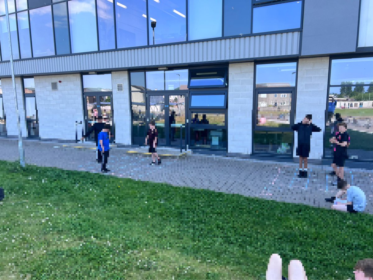 ElginHSGeog's tweet photo. With afternoon temperatures hitting 30C in the classroom, we elected to take the learning outside in the shade. Our #S2Geographers are learning / applying knowledge of co-ordinates to play “human battleships”. 

#playbasedlearning #gridreferences #geography #geographyteacher #map https://t.co/Th9wlqsoGs