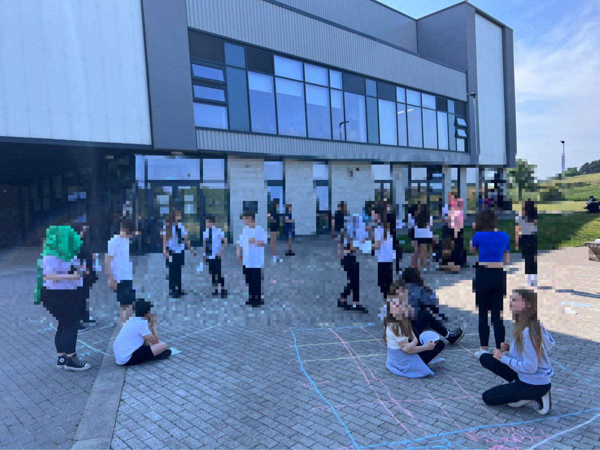 ElginHSGeog's tweet photo. With afternoon temperatures hitting 30C in the classroom, we elected to take the learning outside in the shade. Our #S2Geographers are learning / applying knowledge of co-ordinates to play “human battleships”. 

#playbasedlearning #gridreferences #geography #geographyteacher #map https://t.co/Th9wlqsoGs