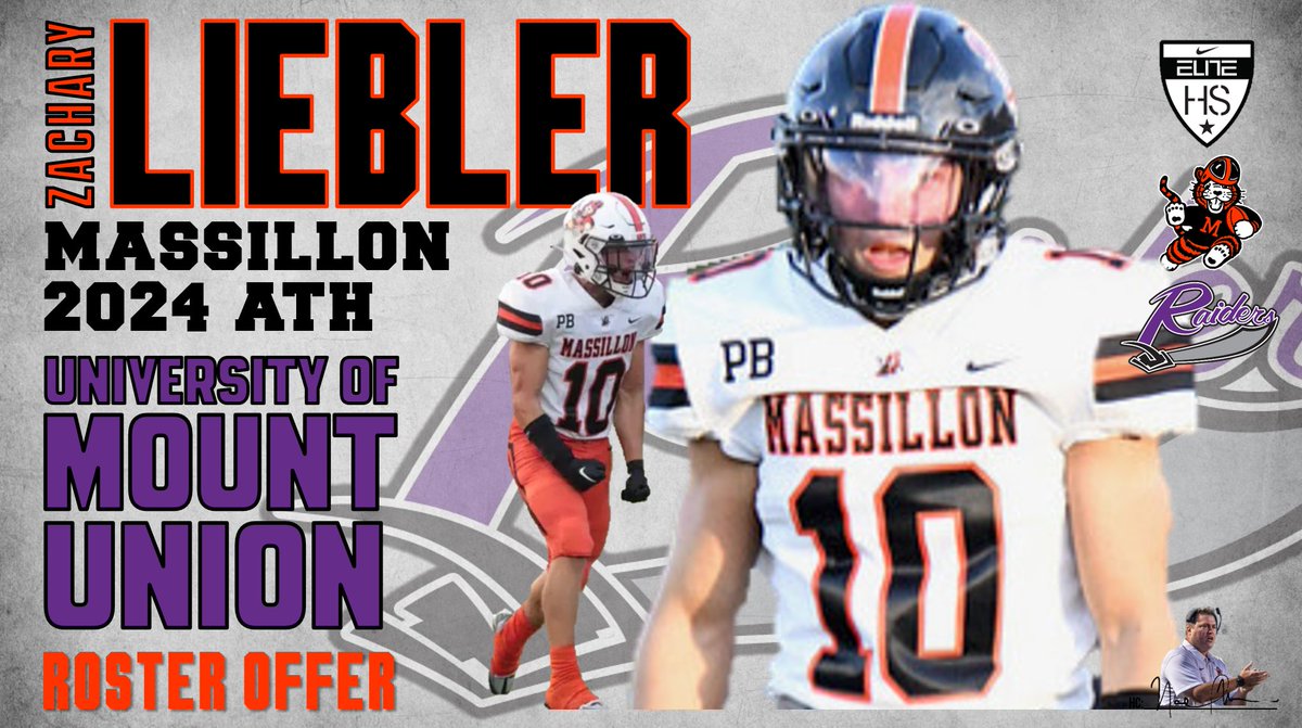 Congrats to <a href="/LieblerZachary/">Zack Liebler</a> on the roster offer from <a href="/MountUnionFB/">Mount Union Football</a> #thereisonlyONE