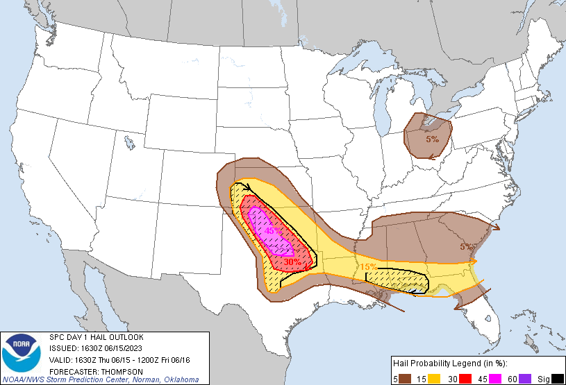 D1
#ModerateRisk in S #TornadoAlley esp #Norman, #OklahomaCity, #Lawton, #Edmond, #ElkCity, #Altus, #Ardmore, #Woodward, #ClintonTX, #WichitaFalls
10% #Tornado/45% SIG #Hail/#Wind risks
#USwx #Wxtwitter #SPC #SevereWX #OKwx #OKC #OKCwx #TXwx #KSwx #Derecho #TexomaWX #DFW #DFWwx