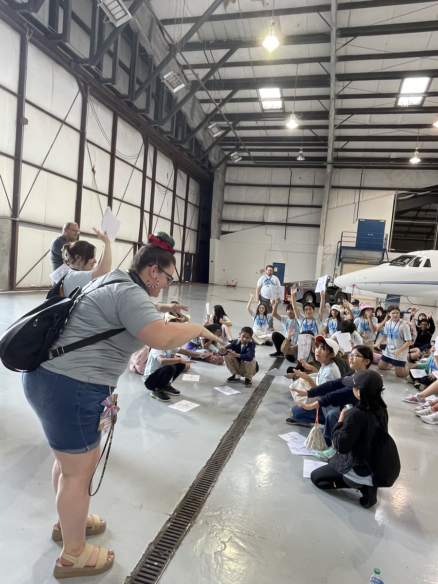 SevimWhitaker's tweet photo. Another spectacular EL Secondary camp field trip at FlyQuest, Huntsville Airport. Students are practicing their aviation vocabulary while learning about a career in aviation.#mcslearns #mcsESLcamp #Madisoncityschools #aviation #Career https://t.co/14Z6QVHczC