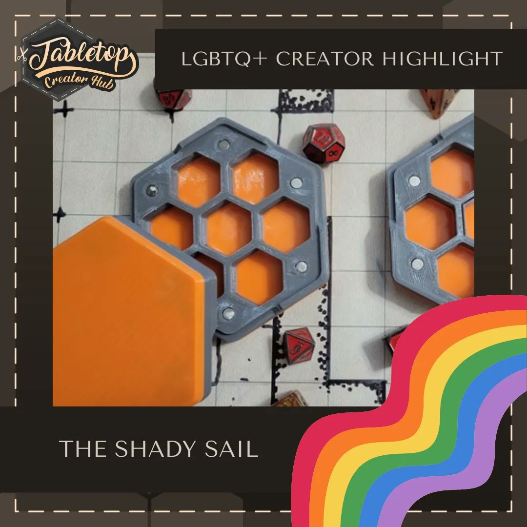 If you want to shop with LGBTQ+ owned businesses this month - this is where to look! This week we're highlighting artists who make everything from candles to their own tabletop games.

Check out: Fights and Fancy, Sea Dragon Di, and @TheShadySail (2/3)