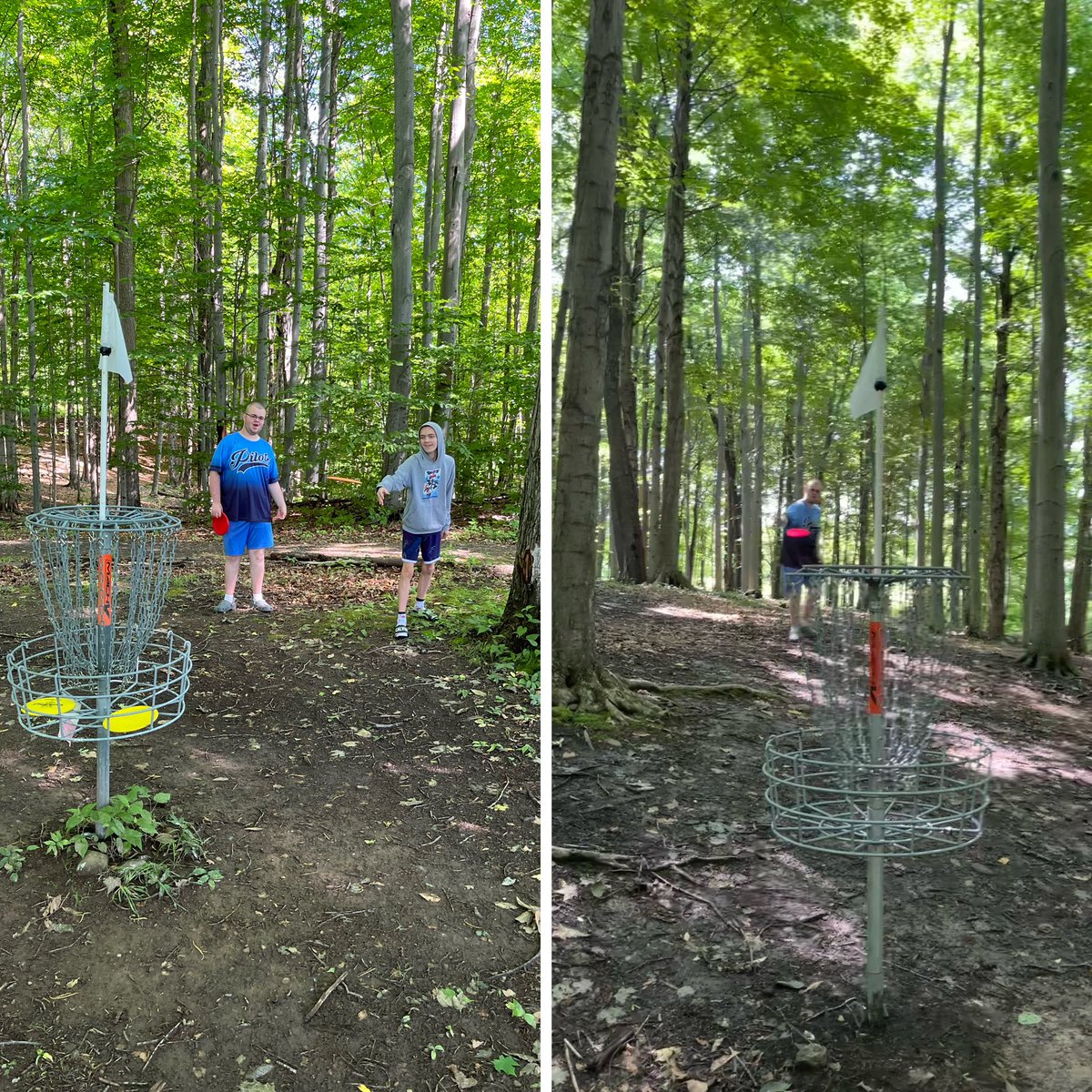 Students today went to Williamson Town Park to play some @DiscGolfProTour @DiscGolfShow and loved it!  Possibly an idea for a new @UnifiedSportsNY @sectionvunified @SpecOlympicsNY sport?  🥏🥏⛓️⛓️